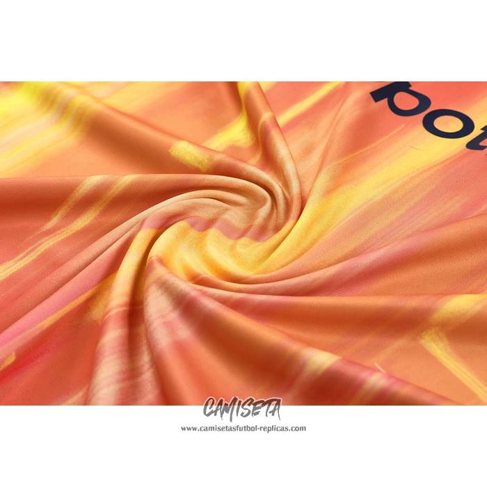 Chandal del Barcelona 2023-2024 Manga Corta Naranja - Pantalon Corto